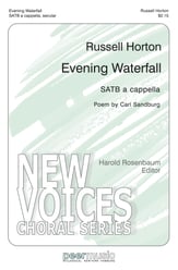 Evening Waterfall SATB choral sheet music cover